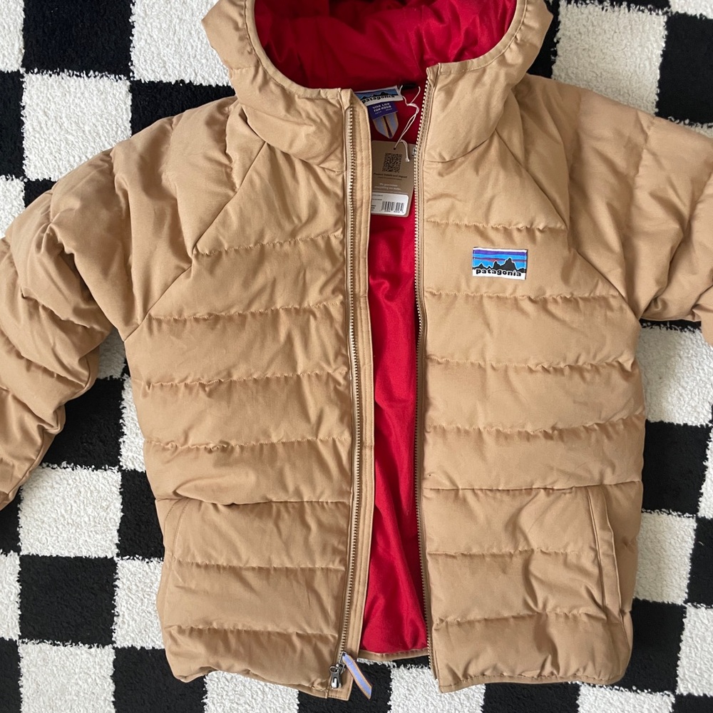 Patagonia Cotton Down Jacket, Grayling Brown (Women’s L, Men’s M) | New w/ tags